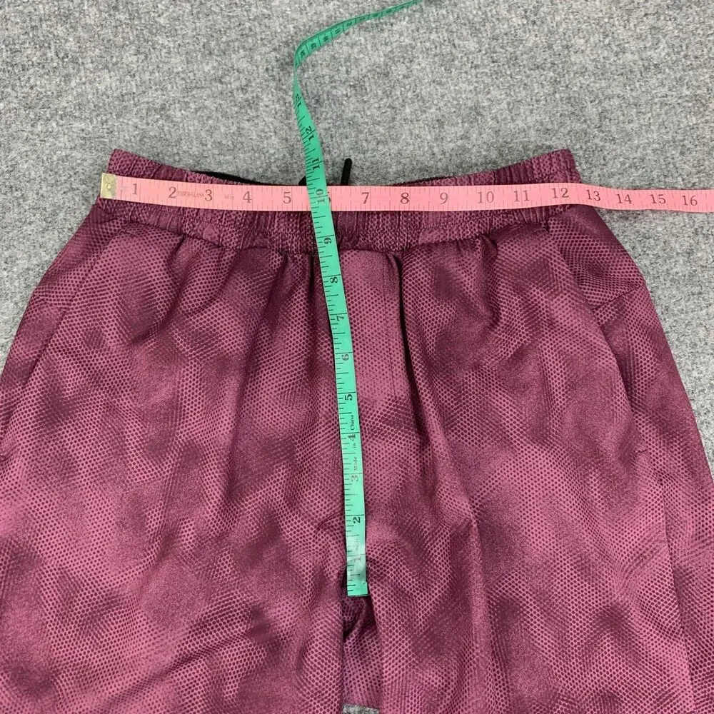 Lululemon‎ Beach Shorts Mens S Small Plum Channel Cross Swim Brief Lined Stretch